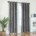 Plain Velvet Fabrics Curtains 1 Pair 2 Panels Home Living And Rome Decoration By Ayat Bedding. 