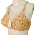Classic Cotton Bra Brazier for Women Undergarments and Non-wired Brazzer with Chikan Embroidery. 