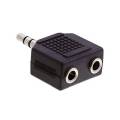 Headphone Jack Splitter 3.5mm 1/8  Stereo Mini Plug (Not for Microphone). 