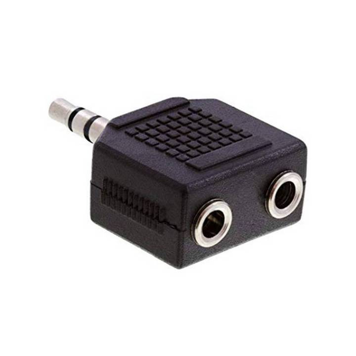 Headphone Jack Splitter 3.5mm 1/8  Stereo Mini Plug (Not for Microphone)