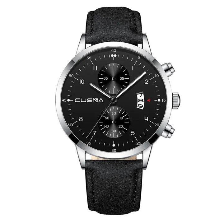 CUENA%20Men's%20Business%20Leath%20Belt%20Watch%20Three%20Eyes%20Six-Piece%20Calendar%20Quartz%20Watch%20-%20Image%203