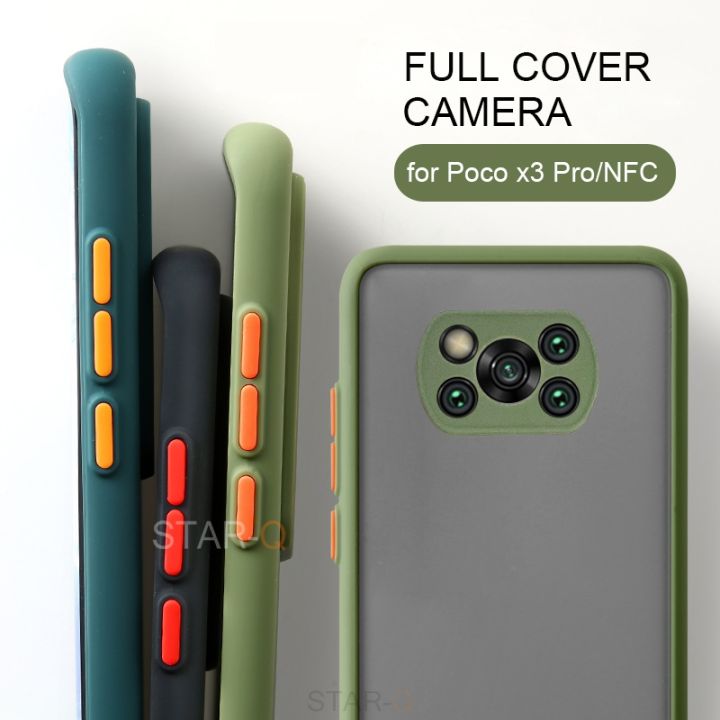 Silicone hard phone case NFC Me3 Pro Poco X Xiaomi Mi n shockproof back cover The skin of the Poko X3pro X3nfc X 3x feels matte