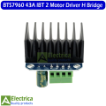 Ibt2 Bts7960b Bts7960 43a H-bridge Motor Driver Module For Arduino by Electrica. 