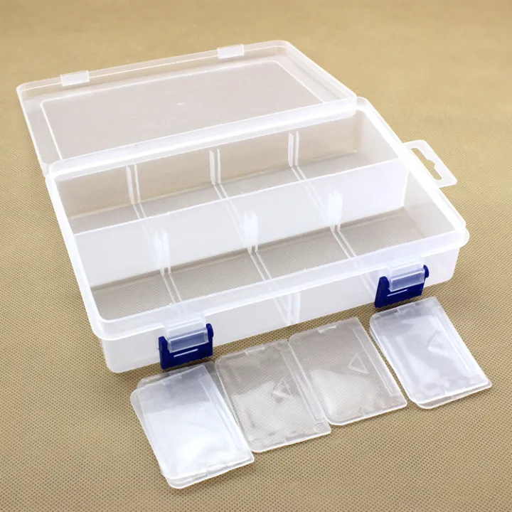 Openness%208-%20Grid%20Storage%20Box%20Organizer%20-%20Multipurpose%20Detachable%20Transparent%20Plastic%20Box%20for%20Tools,%20Medicine%20-%20Art%20&%20Craft%20-%20Image%204