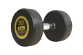 JD Fitness Professional Rubber Coated Dumbbell with Contoured Metal Handle (1-Pc) - High-Quality Fixed Weight for Home Gym & Strength Training - Available in 1kg to 12kg. 