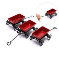 1:12  Dollhouse Miniature Garden Metal Red Cart Toy Ornament Home Decor Gifts. 