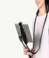 Universal 360 Degree Rotation Flexible Neck Snake Stand Phone Selfie Holder - Black. 