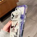 New Phone Case For Infinix Hot 40 Pro Free Fire 4G Cover Soft Silicone Fashionable Shockproof Transparent Comfortable White and Blue Hooks For Infinix Hot 40 Pro Free Fire Case. 