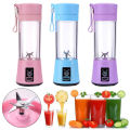 Portable blender Personal 6 Blades Juicer Cup Household Fruit Mixer,With Magnetic Secure Switch, USB Charger Cable 380ML. 