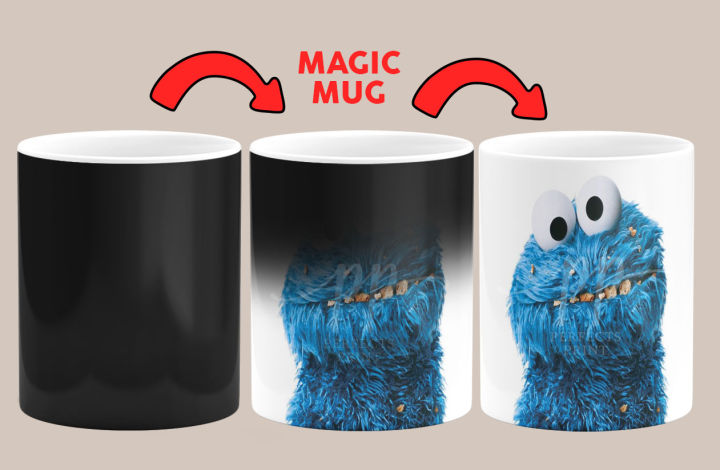 ME WANT COOKIES” Cookie Monster Magic Coffee Mug