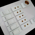 Electric Extension Board Wall Electric Board High Quality PVC Box & Fibar Sheet Piano Switch Sockets (12 Points). 