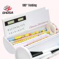 Creative Cartoon High Capacity Bottle Shape Pencil Case With Whiteboard, Markers & Cute Accessories Solar Calculator Magnetic Lock For Kids & Adults C-8095. 