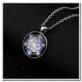 Troll Hunters Vintage Amulet Pendant Necklaces Bronze Color Chain Blue Crystal for Childrends Toys Women Men Jewelry Gifts. 