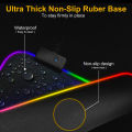 RGB Gaming Mouse Pad – Small & Large XXL Sizes Available | Extended Soft Cloth Mousepad with Multi-Color RGB Lighting | Non-Slip Rubber Base | 14 Dynamic Lighting Modes | Perfect for Gamers, PCs, Laptops, and Office Use | Dimensions: 800×300×4mm. 