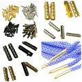 100 PCS/Set Shoelace Head Aglets Diy Shoe Lace Tips Replacement End Shoes Rope Head Rope Cip Tail Clamp Bullet Shoes Accessories. 