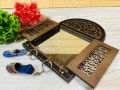 WALL MOUNTED KEY HOLDER - Antique wall decoration key holder, antique mirror for wall, Antique Home Decoration, wall hanging decoration, wall hanging mirror, Vintage Style Wall Mirror, antique door design key holder decor, unique items. 