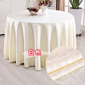 Hotel tablecloth cloth round table restaurant restaurant European double chain link flower household tablecloth tablecloth. 