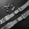 316L Solid Stainless Steel Strap for Seiko SKX009 Jubilee Bracelet Curved End Men Watch Accessory 18mm 19mm 20mm 21mm 22mm 24mm. 