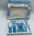 8pcs/set Baby Care Kit, Baby Safe Nail Clipper, Baby Bath Water Temperature Meter, Soft Hair Comb Brush. 