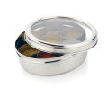 Imported Stainless steel spice box with 7 spice containers with see through lid Medium size masala box. 