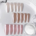 Monja White Pearl Chrome Nail Powder Aurora Metallic Mirror Effect Nail Powder Glitter Nail Art Pigment Manicure Powder for Nails Bright Shiny Effect DIY Nail Art Decoration. 