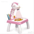  Drawing Projector Table for Kids, Trace and Draw, Drawing Board Giraffe with Light & Music, Child Smart Projector Sketcher Erasable Doodle Board Educational Toys for 3+ Girls Boys Toddlers. 