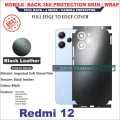 REDMI 12 full Back 360 Protection skin wrap with sides and camera protection premium quality full cover. 