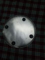 Stainless Steel Chakla Belna With Stainless Steel Stand And Wooden Grip. 