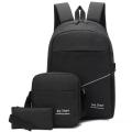 3pcs/set Male backpacks high school bags for women 2023 boys one shoulder big student travel bag men school backpack. 