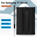 Silicone Case SSD Shell Sleeve Waterproof SSD Sleeve Skin Protective Case Cover for Samsung T7 Shield Portable Solid State Drive. 