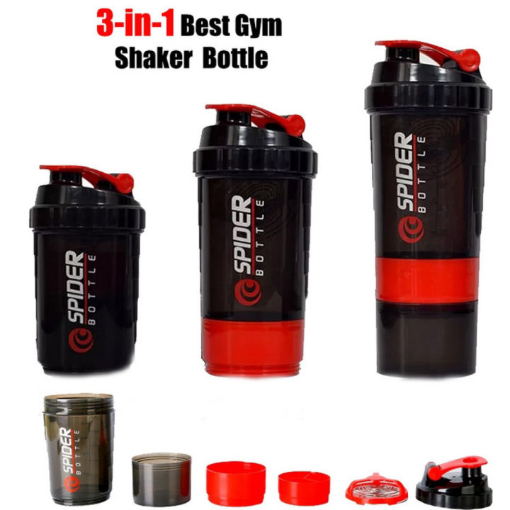 SPIDER BOTTLE Gym Shaker/Water Bottles for Gym PROTEIN & MULTI PURPOSE SHAKER  Bottle 500ml