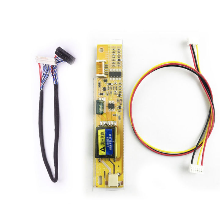 Cable Inverter Kit 30pin 1ch 6bit Lvds Cable 25cm 1pcs Ccfl Inverter For Lcd Computer Repair Fix-30p-D6 For 15.4" Ltn154at01