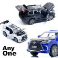 Lexus Land Cruiser Prado - Alloy Children's Sports Model Car Die-Cast Metal Toy Car - Front Doors & Boot & Hood Open - Size Approx. 5 inch - Black. 