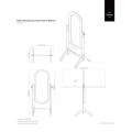 Premier Home - Oval Cheval Mirror, Floor Standing, White Wood Frame. 