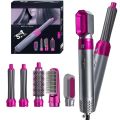 5-in-1 Electric Hair Dryer Brush Kit I Blow Dryer, Straightener, Curler & Volumizer (Random Color). 