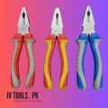 BS Combination Pliers with Soft Grip Handles | Multi-Purpose Plier Tool for Home, Electrical, and Mechanical Use By JV Tools. 