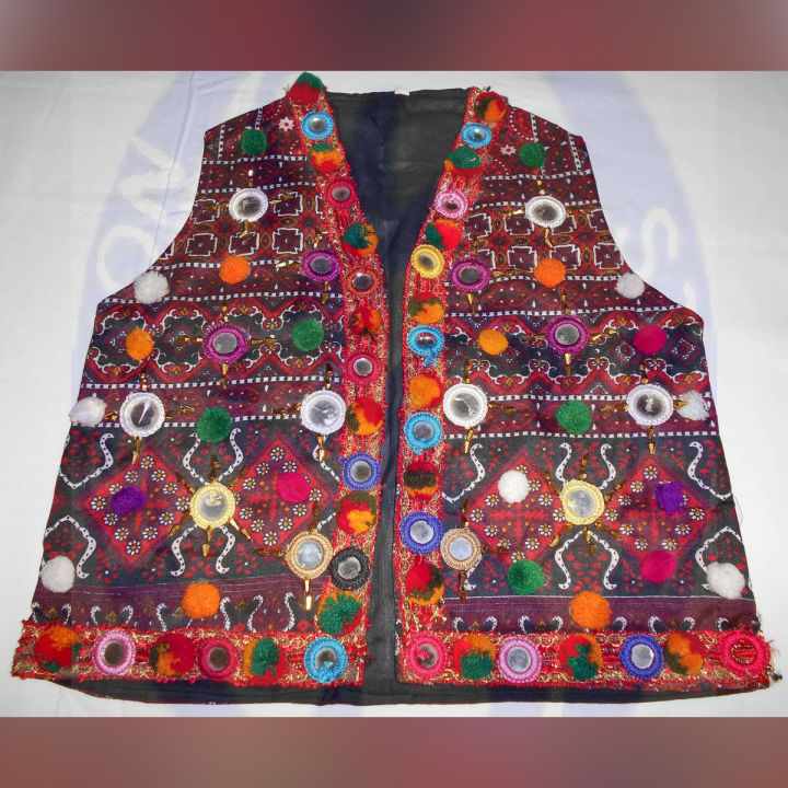 Traditional Jacket With Multicolour Mirror Work