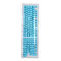 Keyboard Keycaps 114 Key PBT OEM Height Two Color Injection Light Transmitting Mechanical Keyboard KeycapMini Sky Blue. 