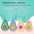 Dimple Fidget Toy Silicone Push Bubble Avocado Keychain Pendant Sensory Fidget Toys For Autism Stress Relievers For Adult. 