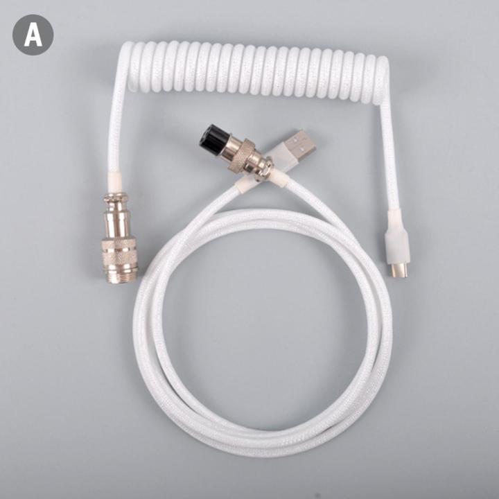 Type-C USB Keyboard TypeC USB Cable Mechanical Keyboard Coiled Aviator Wire 1.5m Cologo