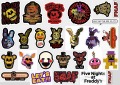 25pcs FIVE NIGHTS AT FREDDY's sticker pack fnaf stickers gameplay gaming gamer freddy fazbear pizzeria horror game kids stickers. 