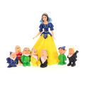 8 Pcs/set Snow White and the Seven Dwarfs Action Figure Toys 6-10cm Princess PVC. 