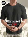 WAFFLE KNITTED ROUNDED NECK DROP SHOULDER T-SHIRT FOR MENS AND BOYS ( TLF 64). 
