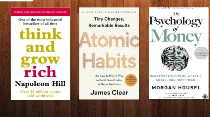 Think and grow rich / Psychology of money / Atomic Habits set of 3 ...