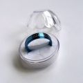 Pack of 1 Versace-Inspired Blue Stainless Steel Challa Ring - Available in 2 Variations (5mm and 8mm) and 5 Sizes. 