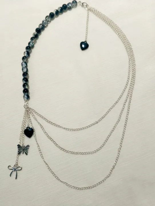 3%20Layered%20Chain%20Necklace%20with%20Beautiful%20Charms%20and%20Beads%20%E2%80%93%20Punk%20Trendy%20Casual%20Jewelry%20for%20Girls%20&%20Women%20-%20Image%203