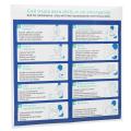 CPR SIGN / RESUSCITATION CHART-SWIMMING POOLS AND SPAS-LARGE-UV RESISTANT PVC. 