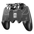 Amazing AK66/5in1 Mobile Game Controller Trigger Six Finger All-in-one Joystick Gamepad for PUBG - Black. 