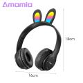 Amamia Wireless Headphone Intelligent Noise Reduction Wireless Bluetooth-compatible Rabbit Ears Headphones. 