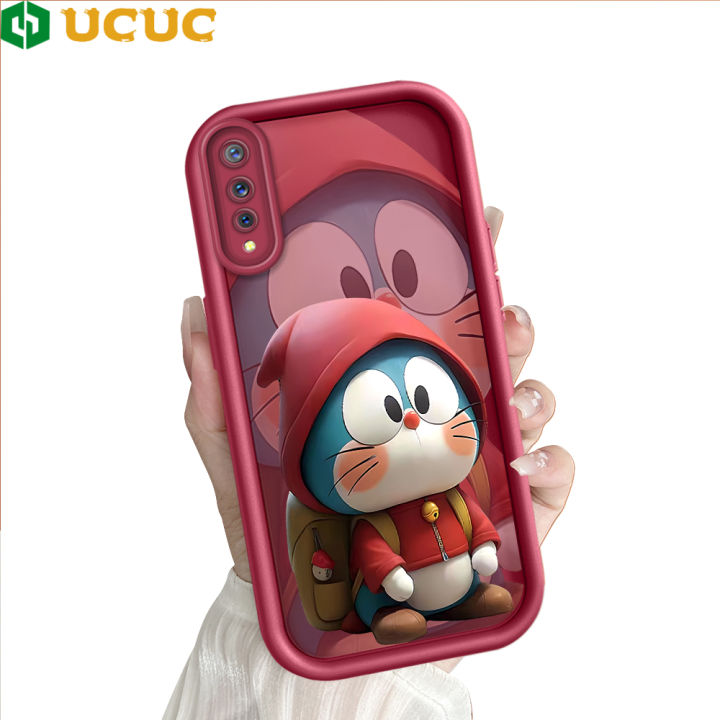 Cat Vivo S1 Phone Pouch UCUC For Vivo S1 Back Cover Red Hoodie Cat